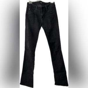 Hudson Black Washed Denim Jeans. Beth Baby bootcut.